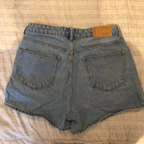 Frank and Oak High-Rise Denim Shorts - Picture 4 of 5